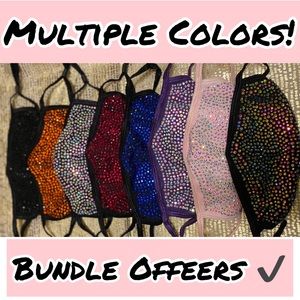 ✨Fashion Crystal Face Masks!
